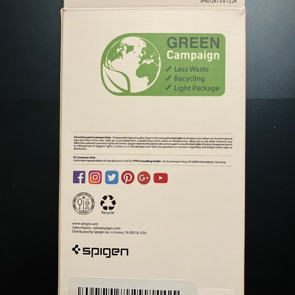 Motorola New NIB Spigen Moto G5S Plus phone case black - Picture 2 of 3